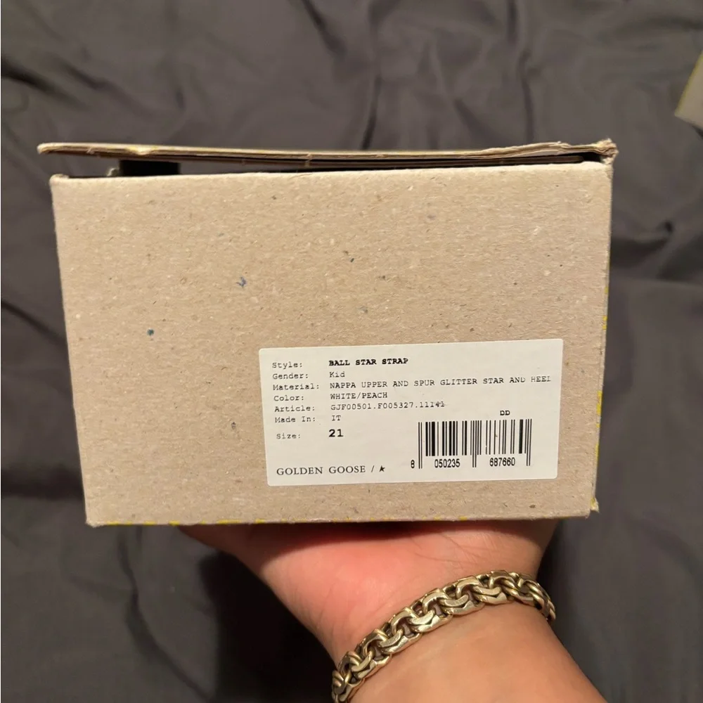 Golden Goose Kids Sneakers White and Pink Size 5 / 21 EU - Picture 4 of 8